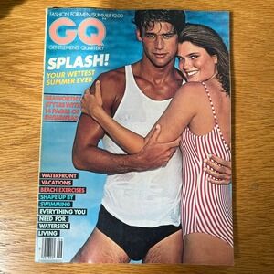 Vintage GQ Magazine Summer 1980 Splash Swimwear Men Fashion Gentlemen Quarterly